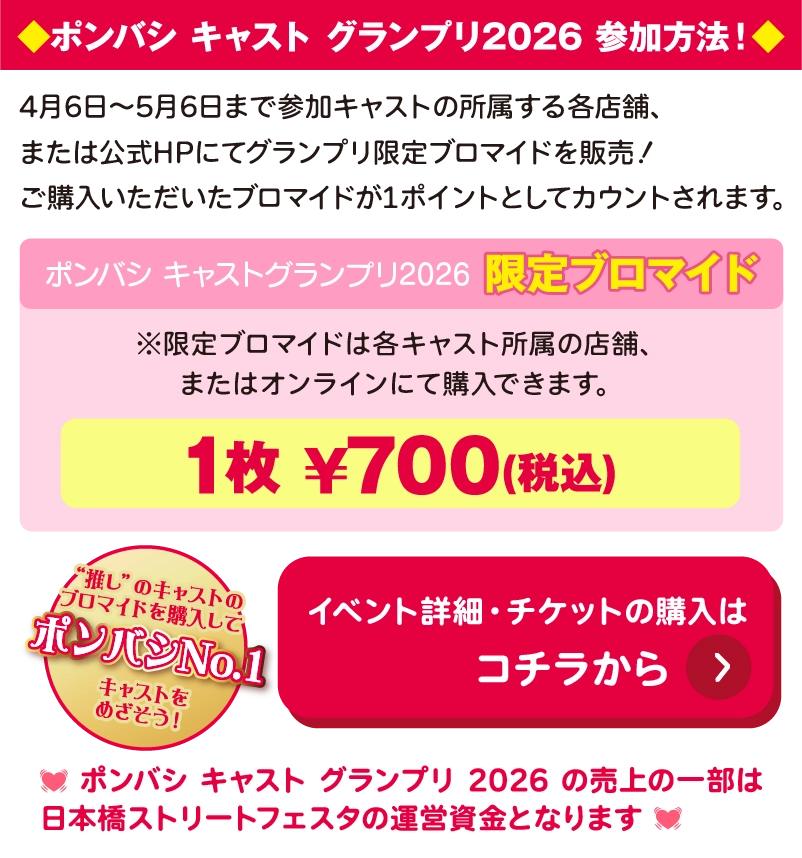 ポンバシキャストグランプリ参加方法はこちら
